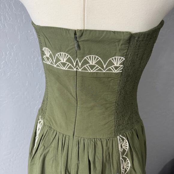 Anthropologie Strapless Drop-Waist Midi Dress 4130318350051 - Picture 7 of 7